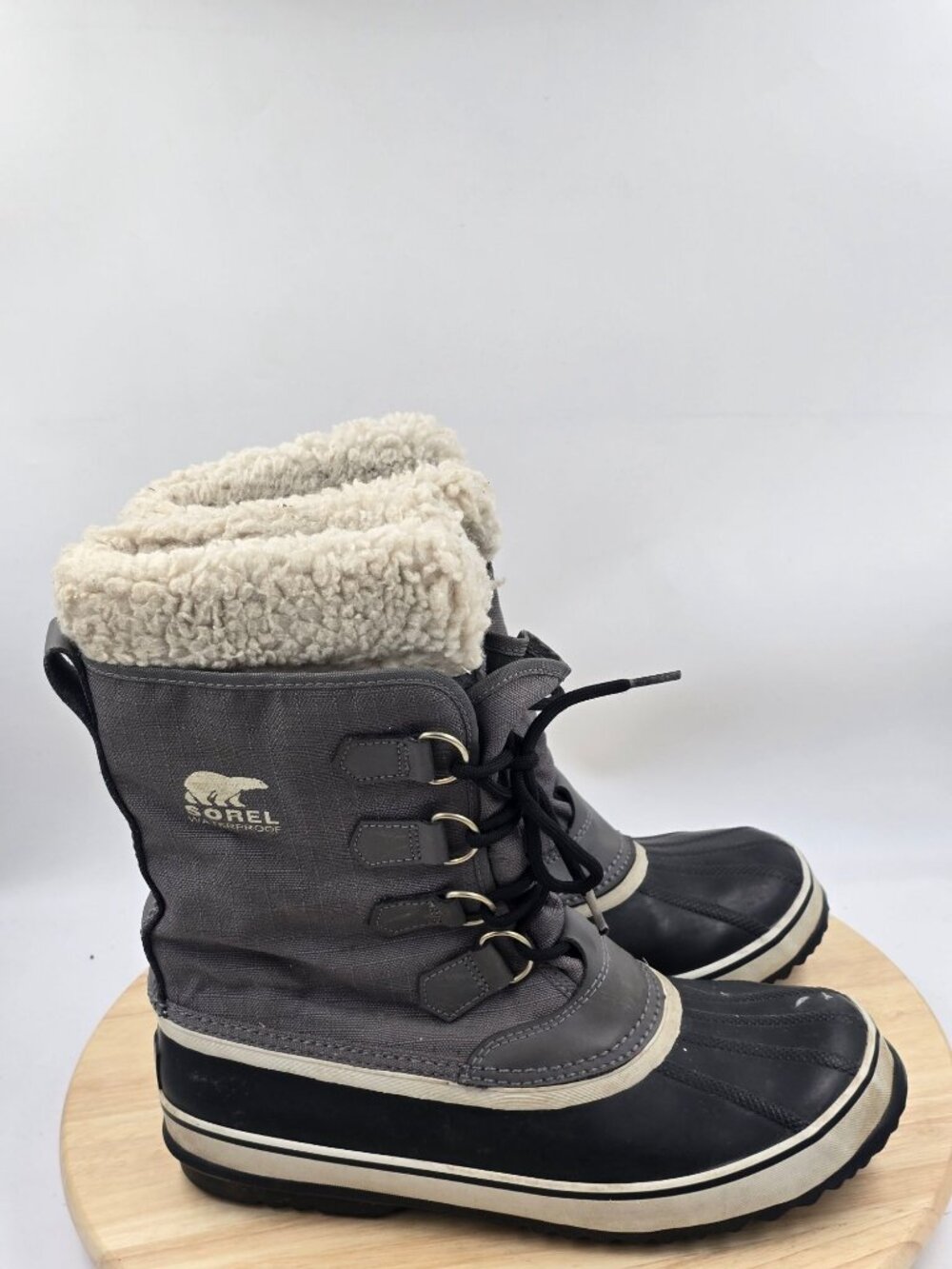 Sorel Winter Carnival Waterproof Snow Boots, Grey, NL 1495-035 Women's 10